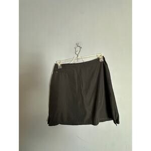 Patagonia Size 8 Minimalist Athleisure A Line Mini Skirt Black Zip Outdoor Golf